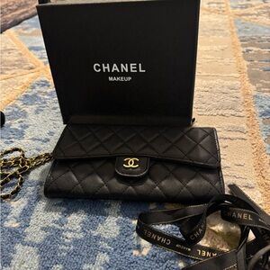 Chanel Makeup BEAUTE Mini Crossbody with Gold Chain- New!
